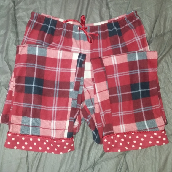 NWOT very soft Carole Hochman pajamas/lounge wear set- plaid and polka-dot - Picture 6 of 8